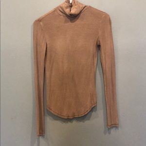 Ribbed Mock Neck